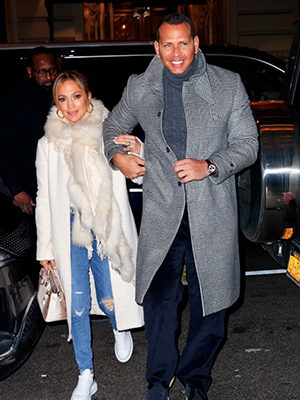 Jennifer Lopez with Alex Rodriguez 