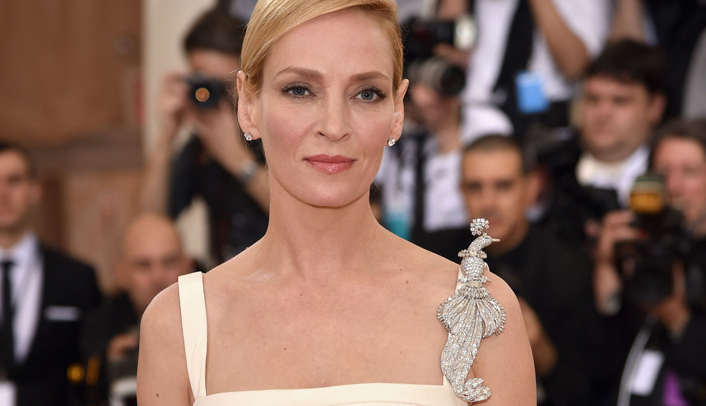 met gala looks diamond jewelry uma thurman