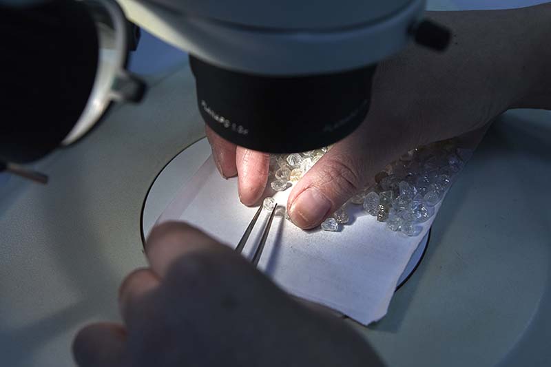 Rough diamond sorting 