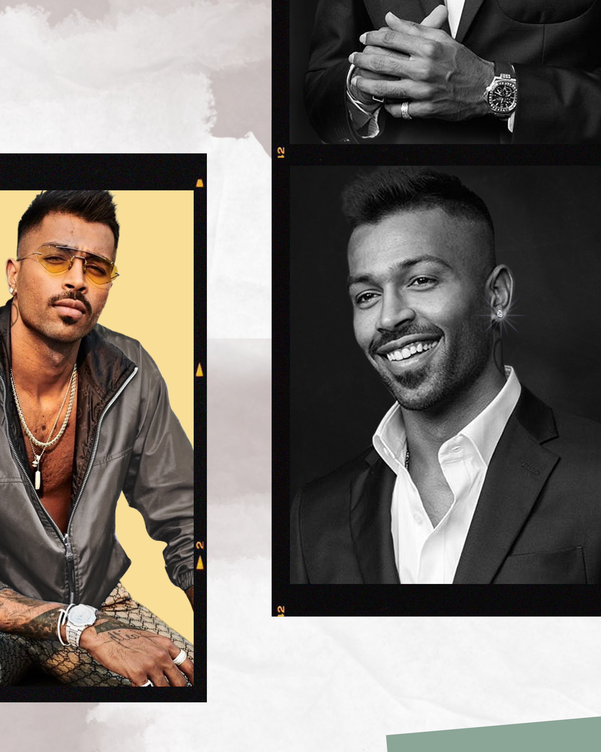 Indian all-rounder Hardik Pandya sporting his cricket themed diamond pendant