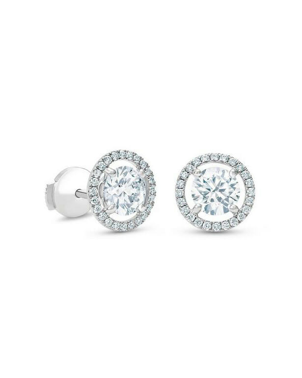 Aura Round Brilliant Diamond Studs