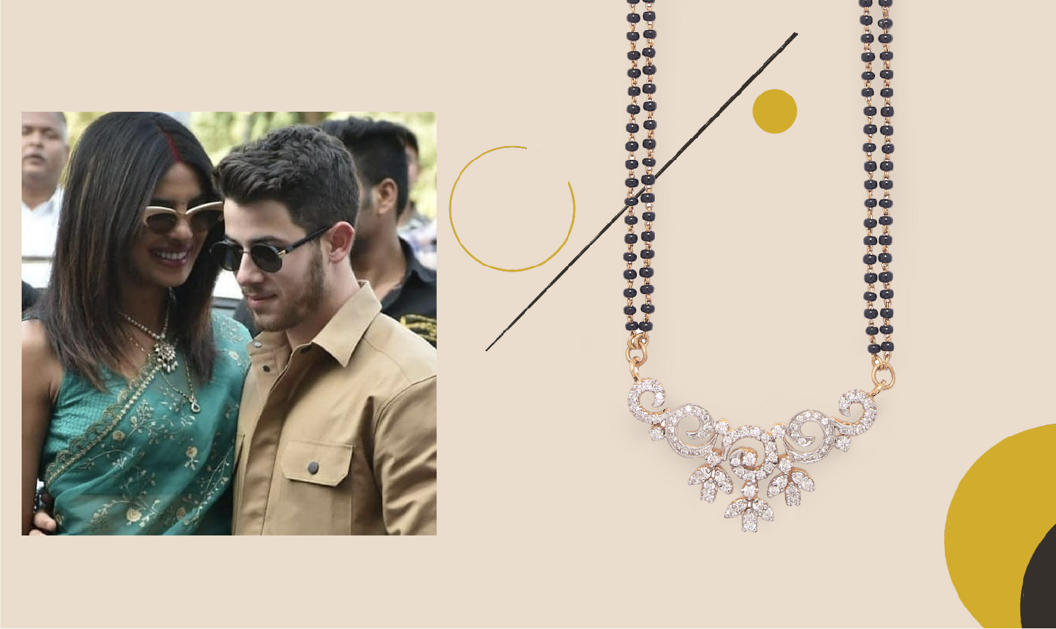 Priyanka Chopra Jonas Layering Her Mangalsutra with Other Necklaces 

 