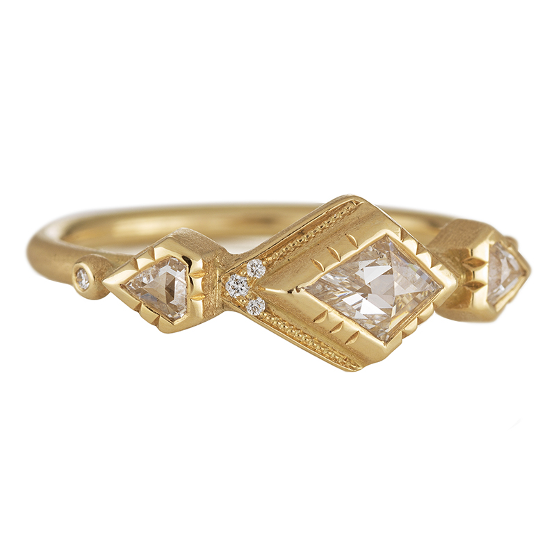 Prism Triple Diamond Ring