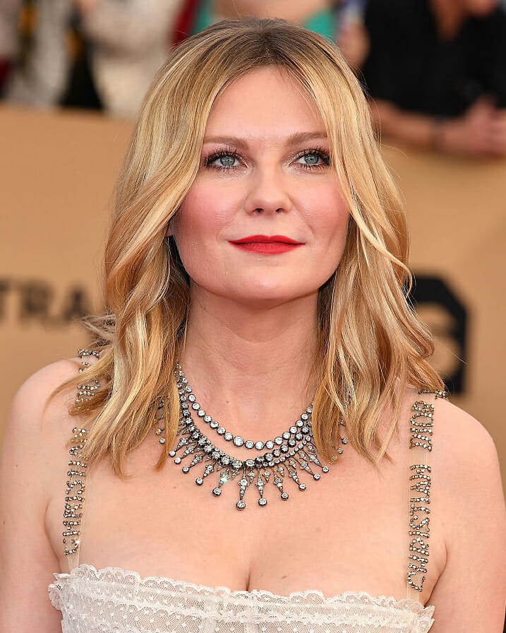 Kirsten Dunst in Fred Leighton diamonds 