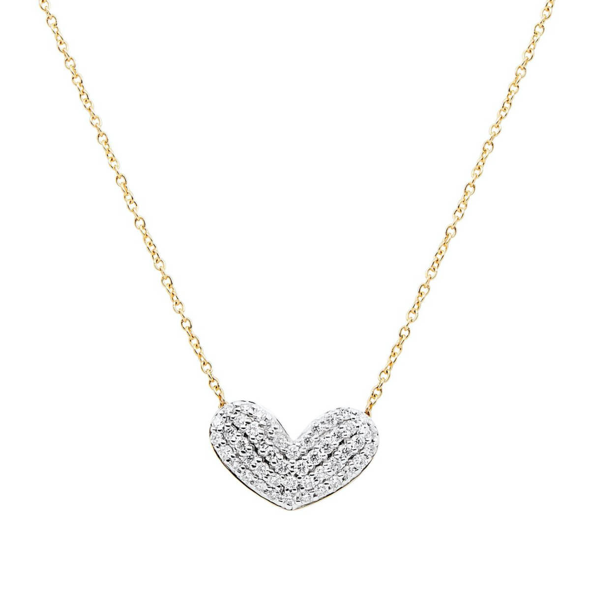 1/3 ct Diamond Reversible Heart Pendant