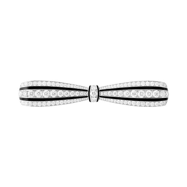 Art Déco High Jewelry Collection Noeud Diamants Brooch