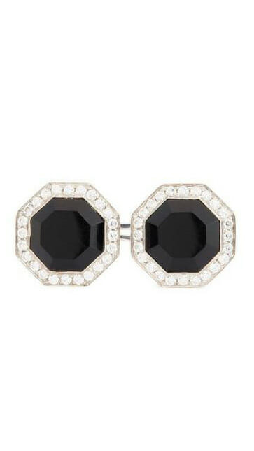 Tom Ford Diamond Onyx Octagon Cufflinks