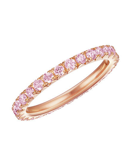 Diamond Wedding Band for every budget pink diamond