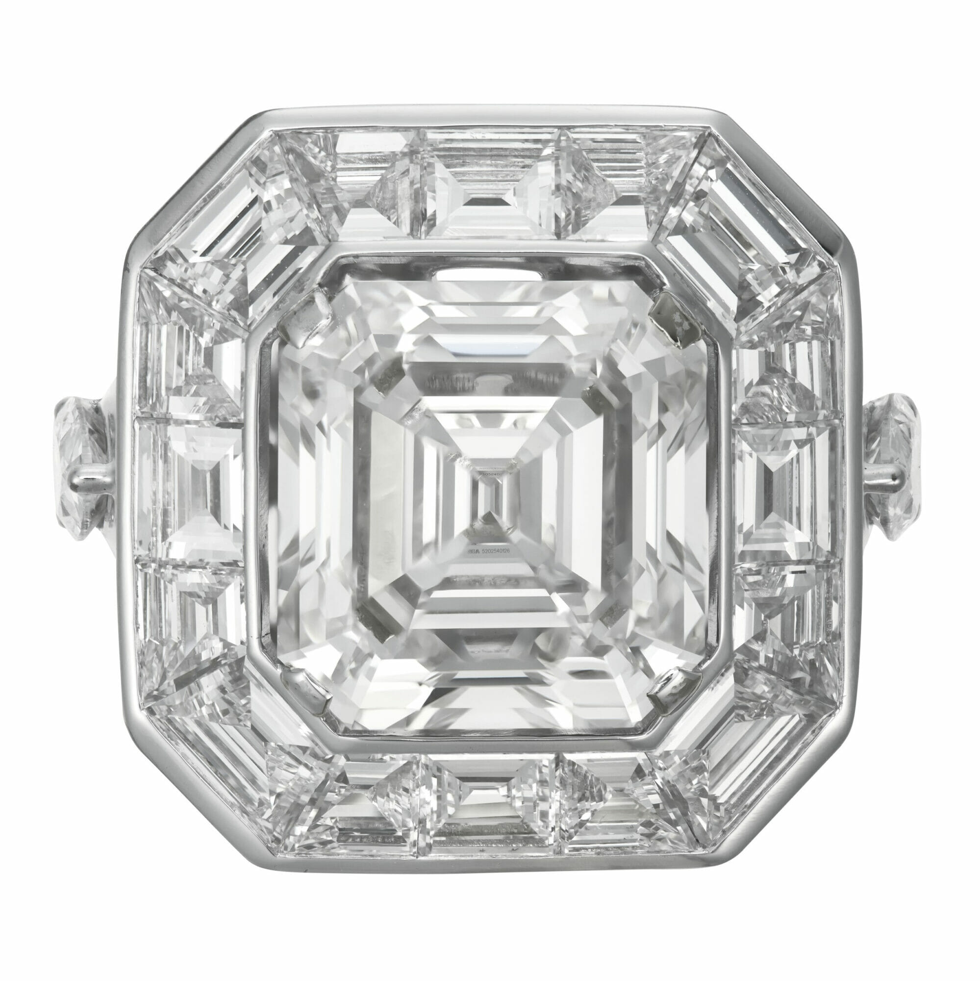 Graff Emerald-cut and Baguette-cut Diamond Ring.