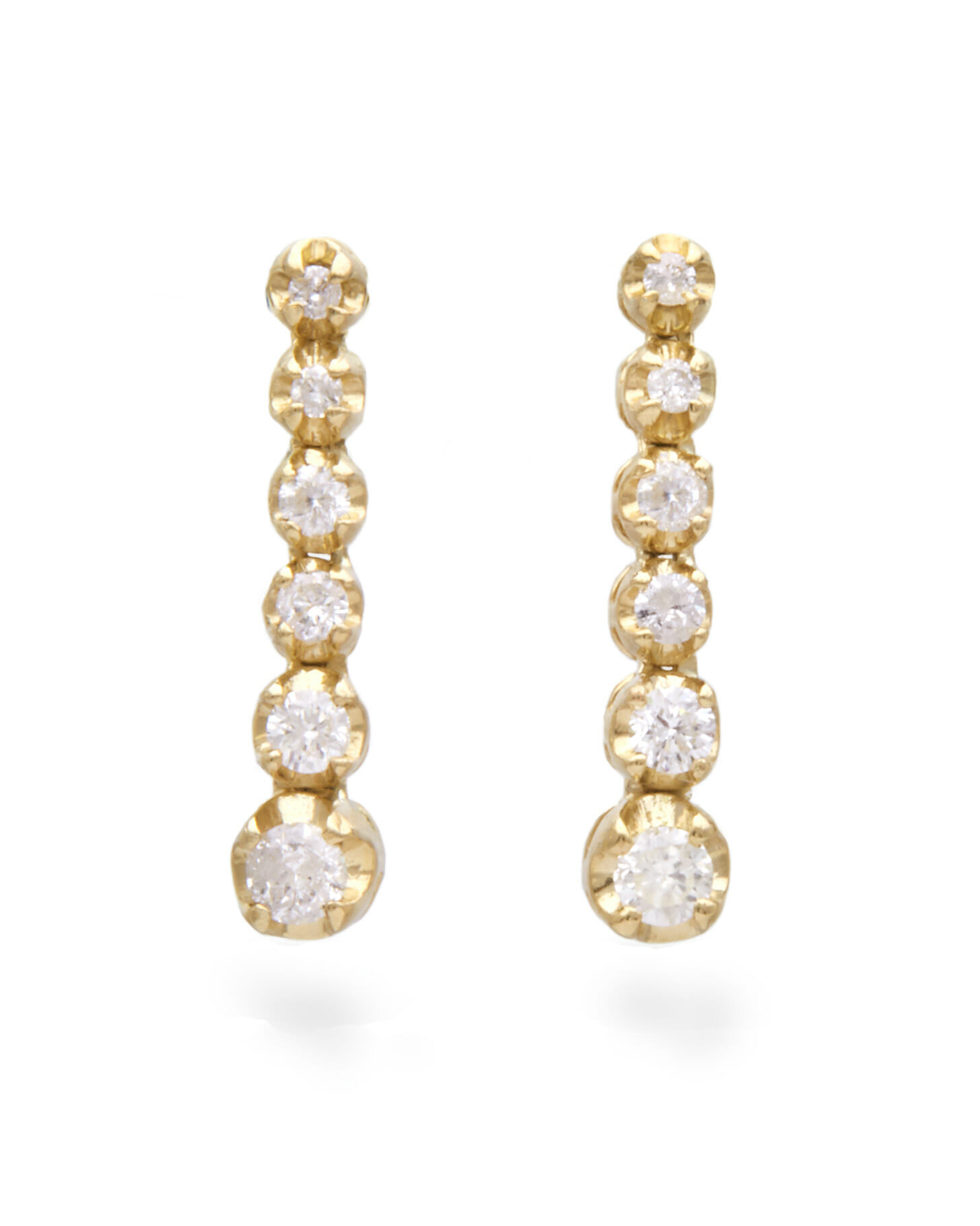 Stone & Strand Noble Diamond Tennis Earrings