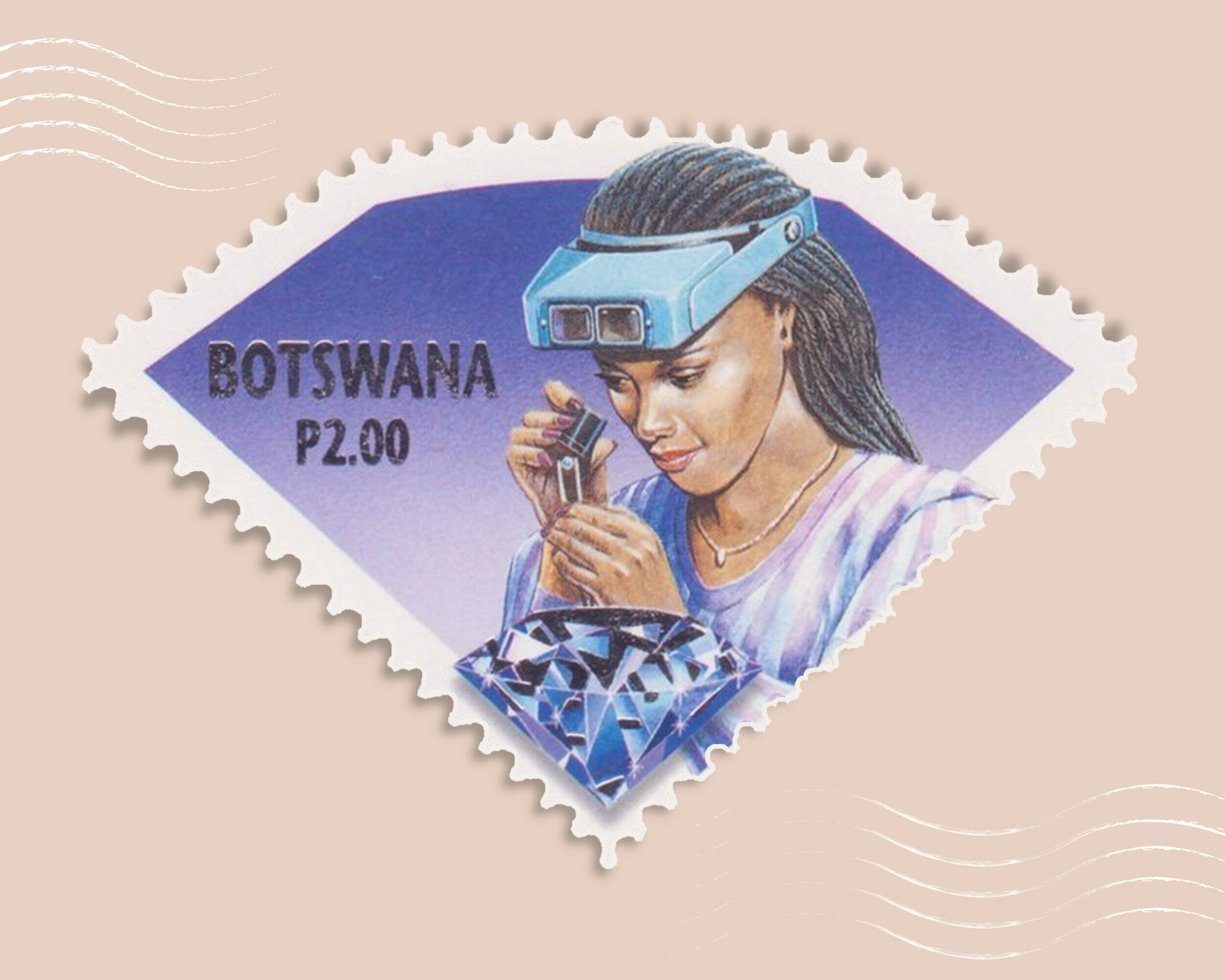 Botswana Diamonds postage stamps