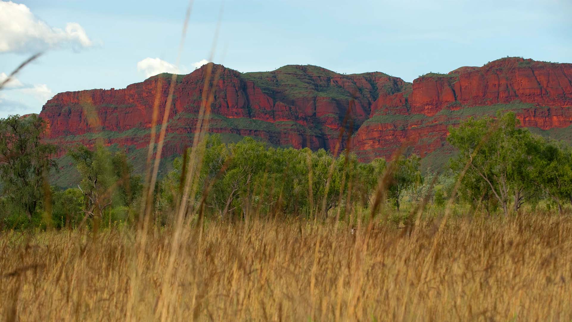 Red mountains in Australia's East Kimberley Region