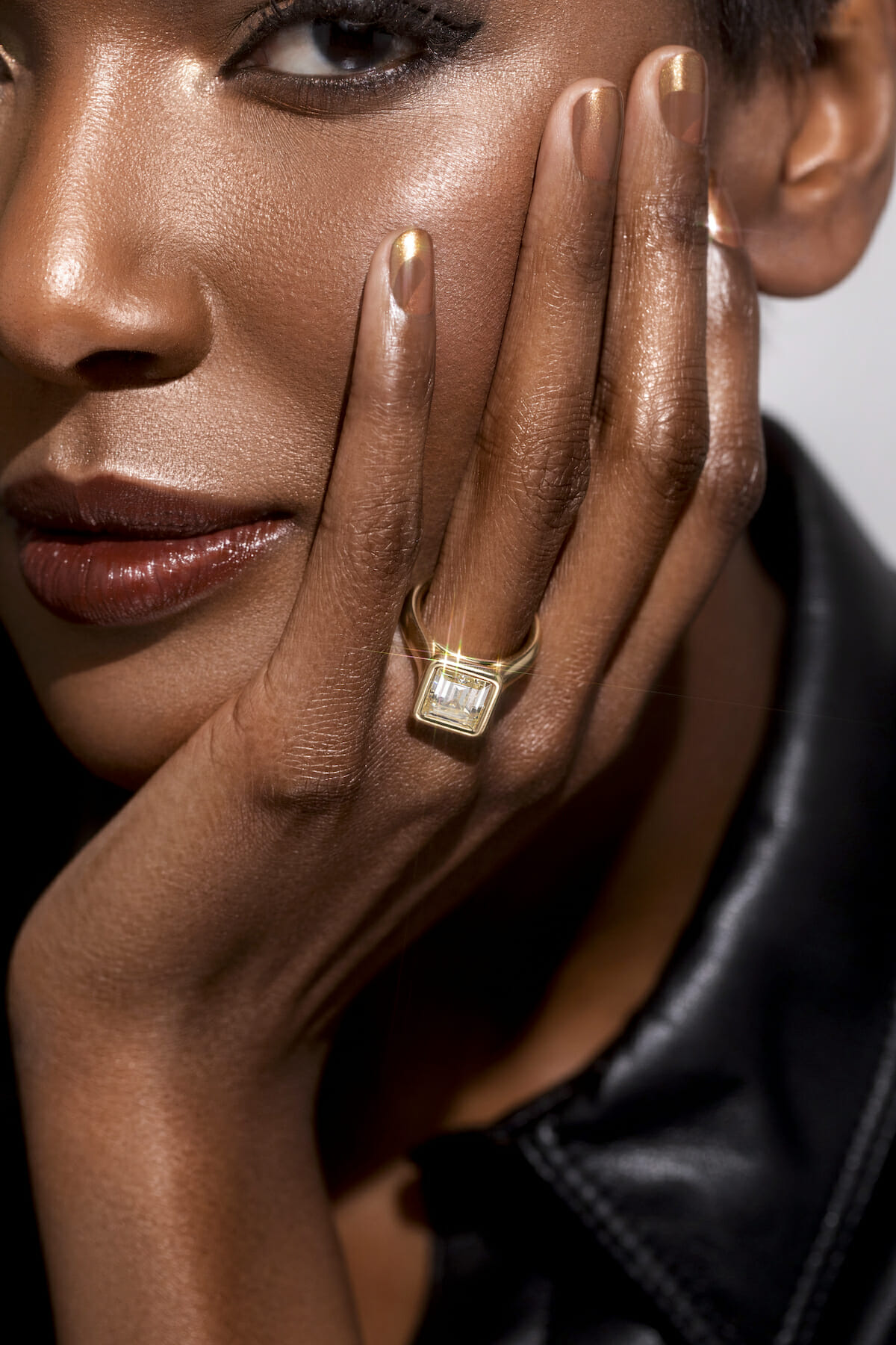 nail art diamond ring