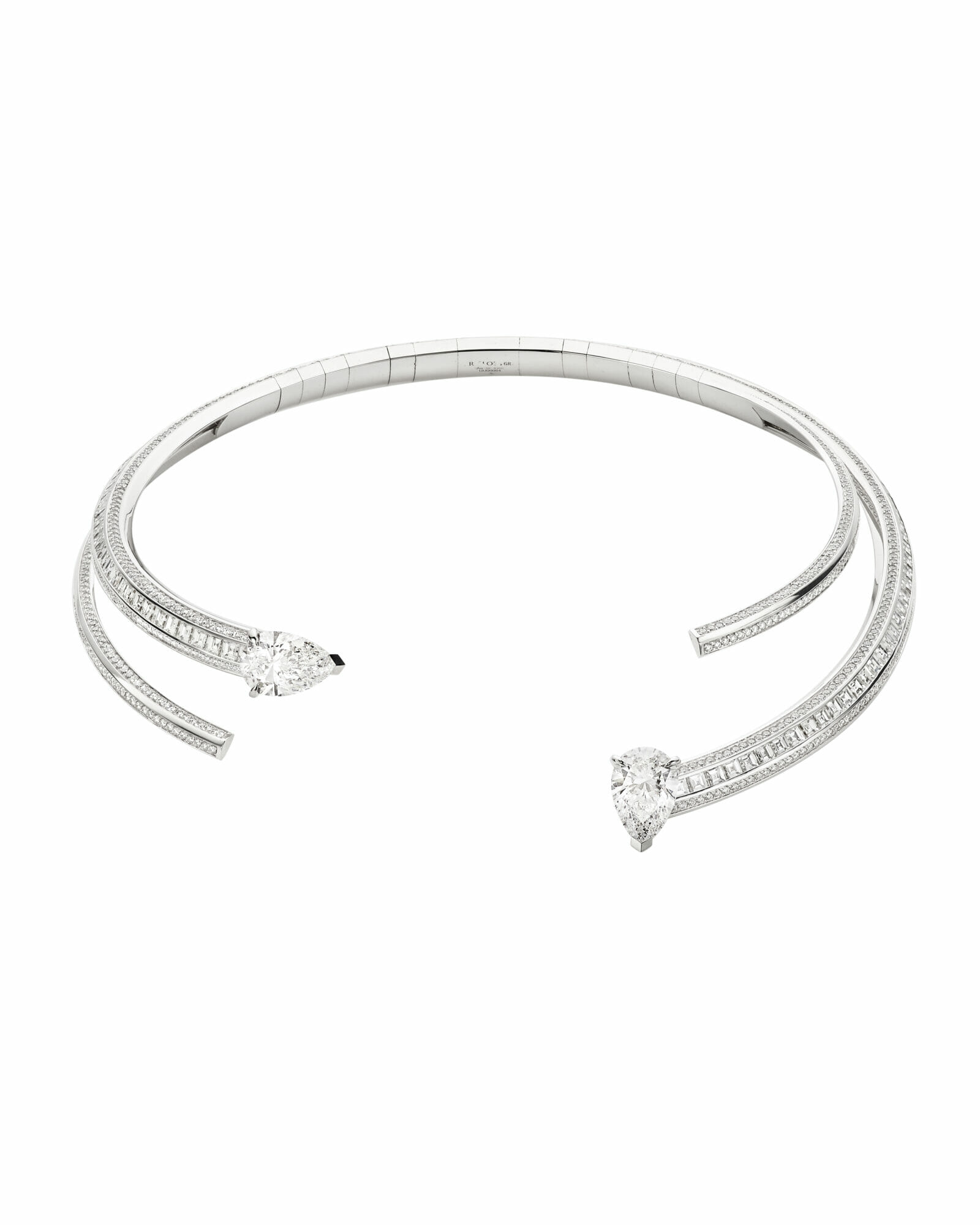 repossi mixed cut diamond necklace