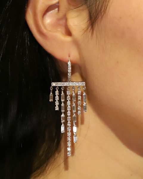 couture jewelry show fringe earrings