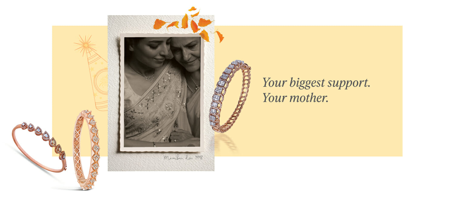 Diamond bangles for mother