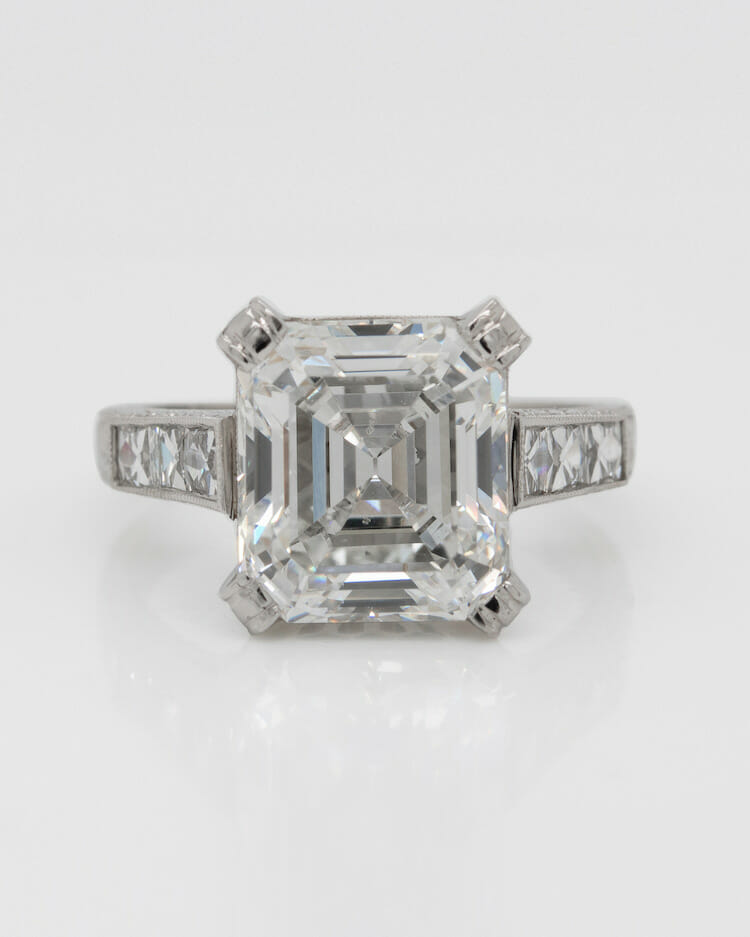 asscher cut diamond engagement ring wedding inspiration