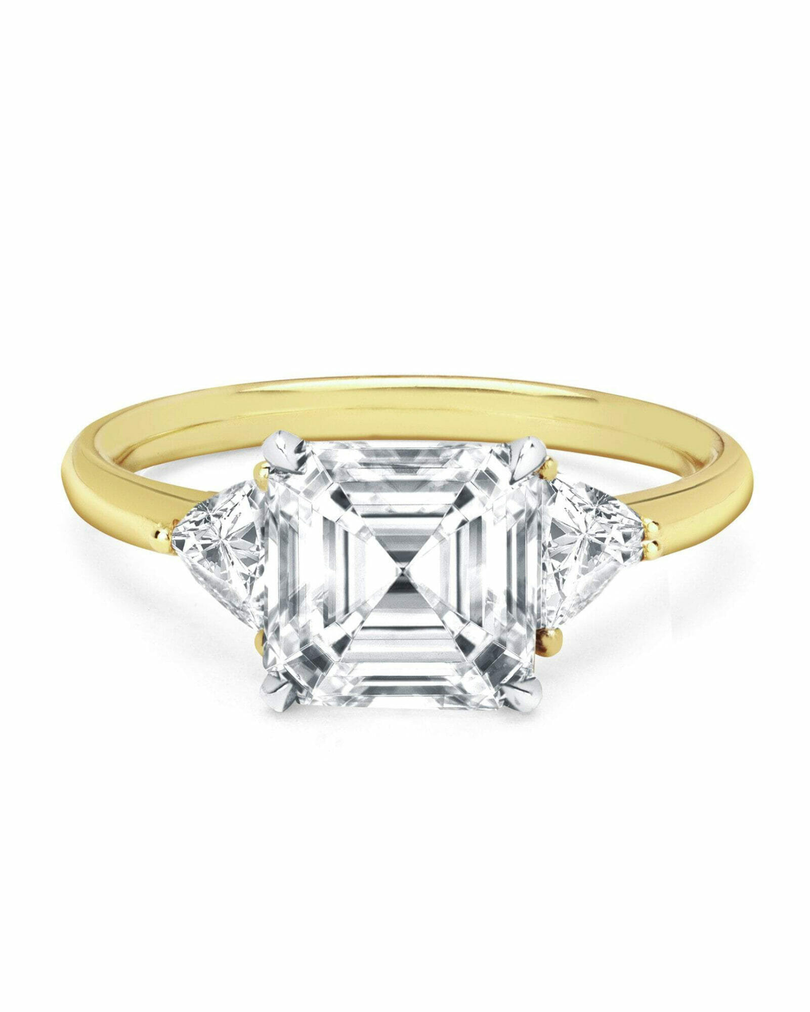 asscher cut diamond engagement ring wedding inspiration