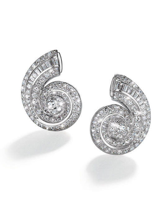 Belperron diamond earrings