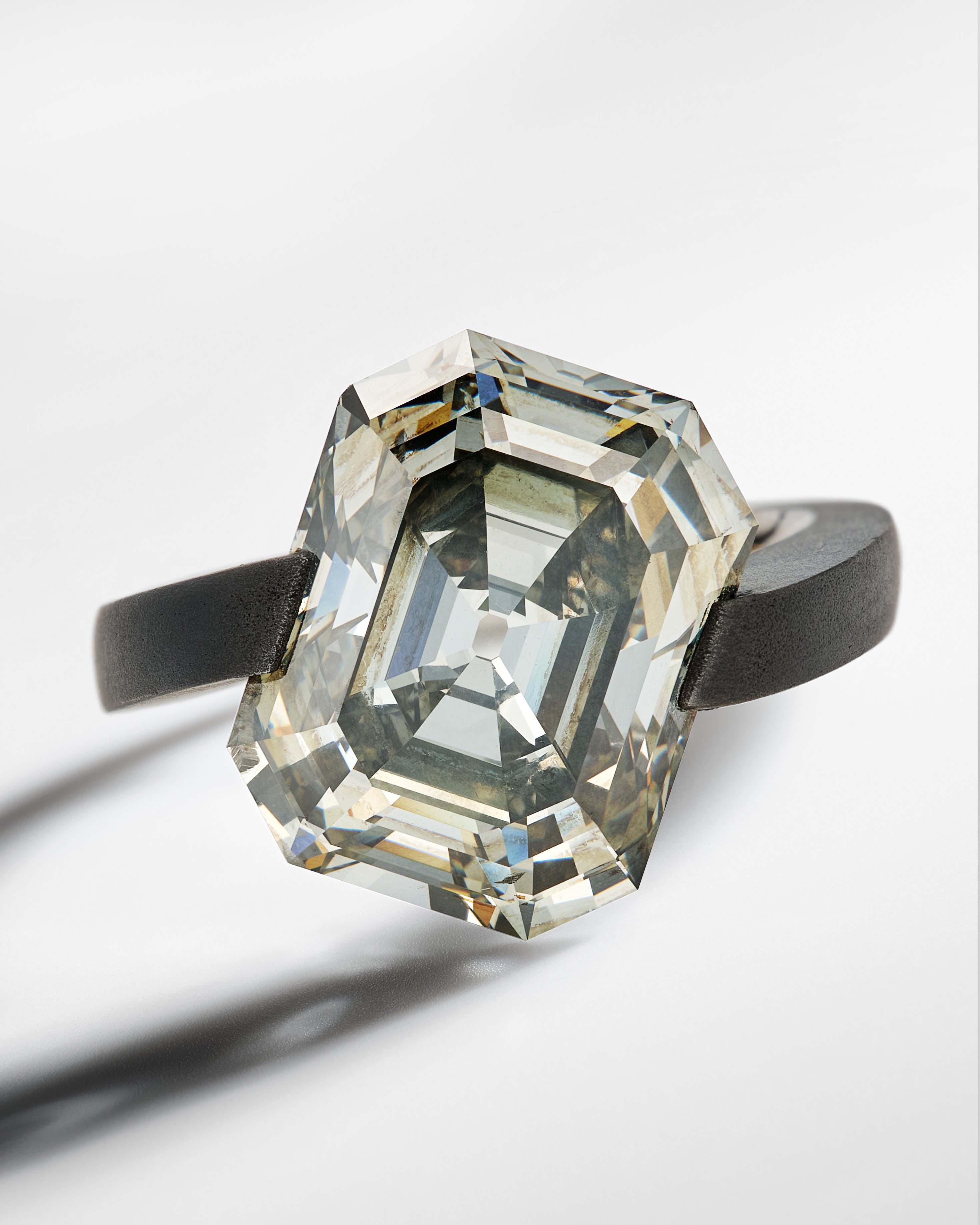 gray diamond ring