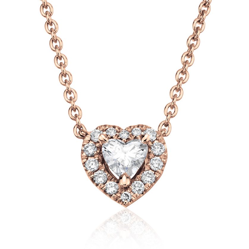 heart shaped natural diamond jewelry valentine's day