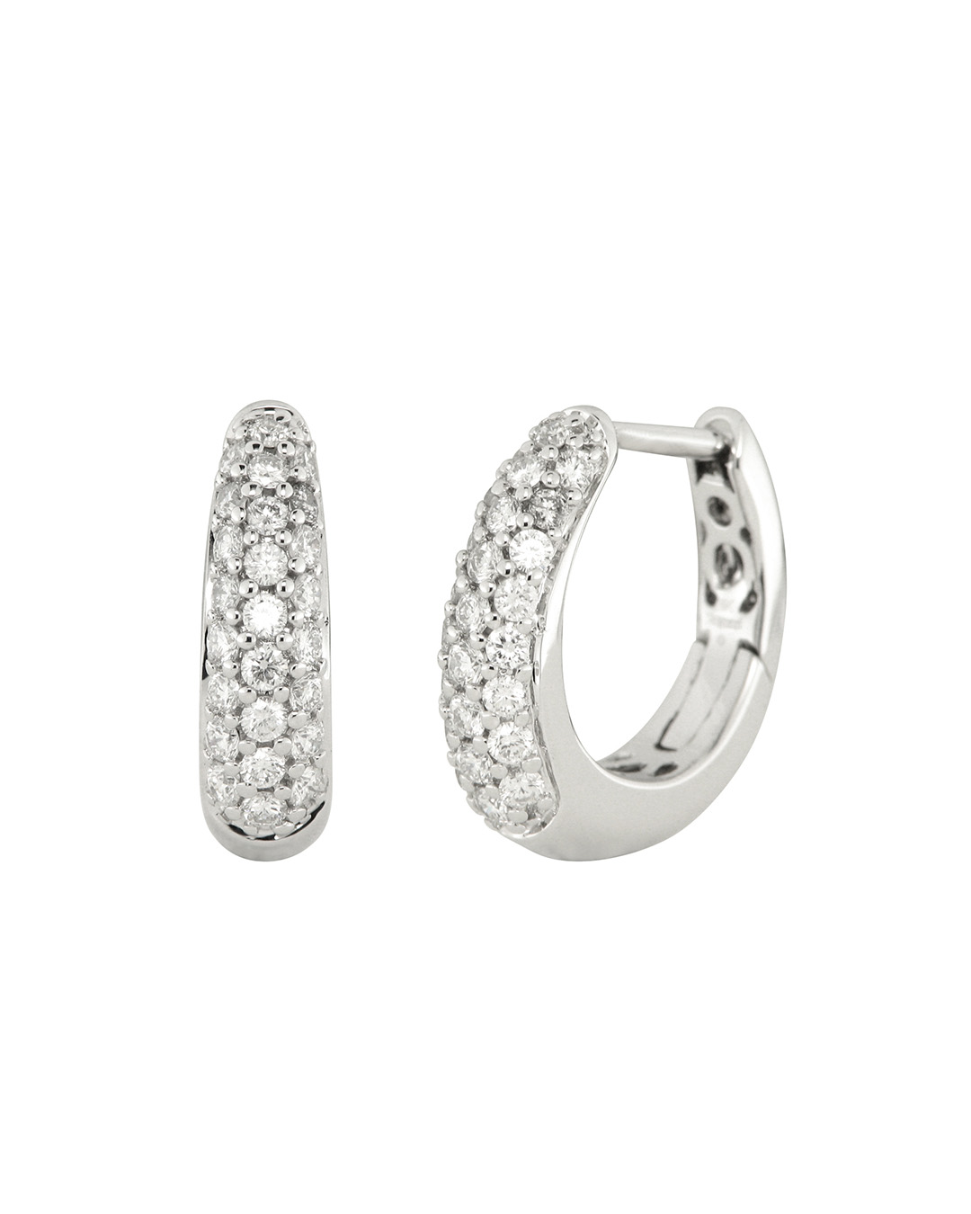 silver diamond earrings