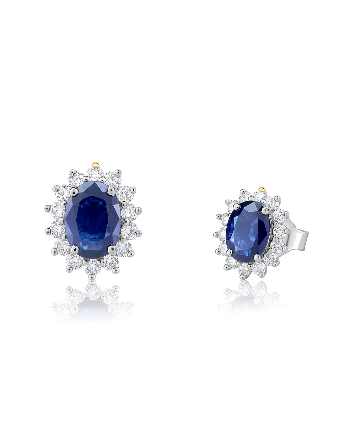 Blue diamond earrings