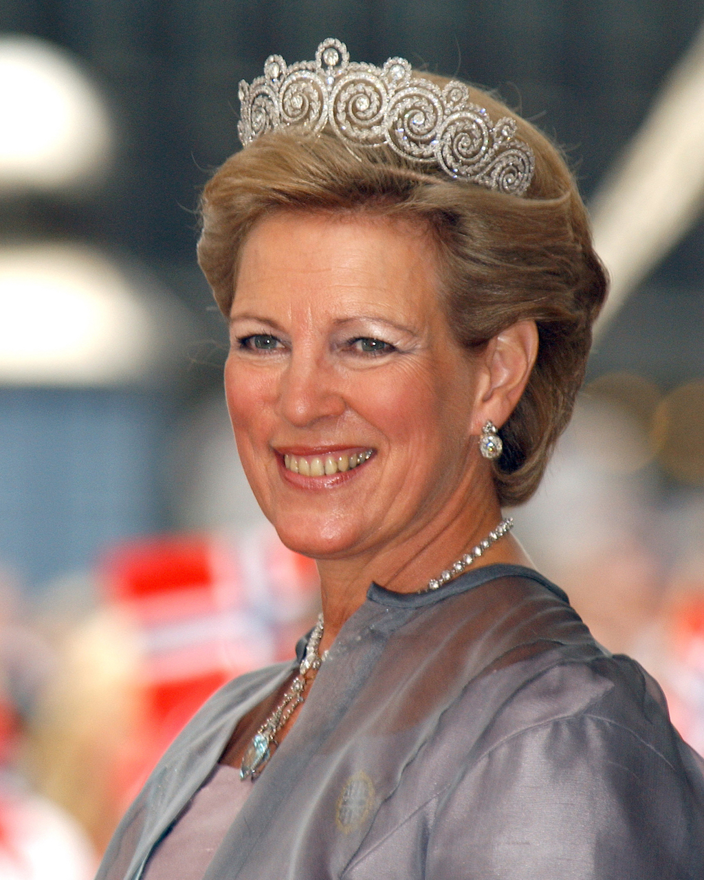 Queen Anne Marie Of Greece, Former Greek Queen wearing Tiara