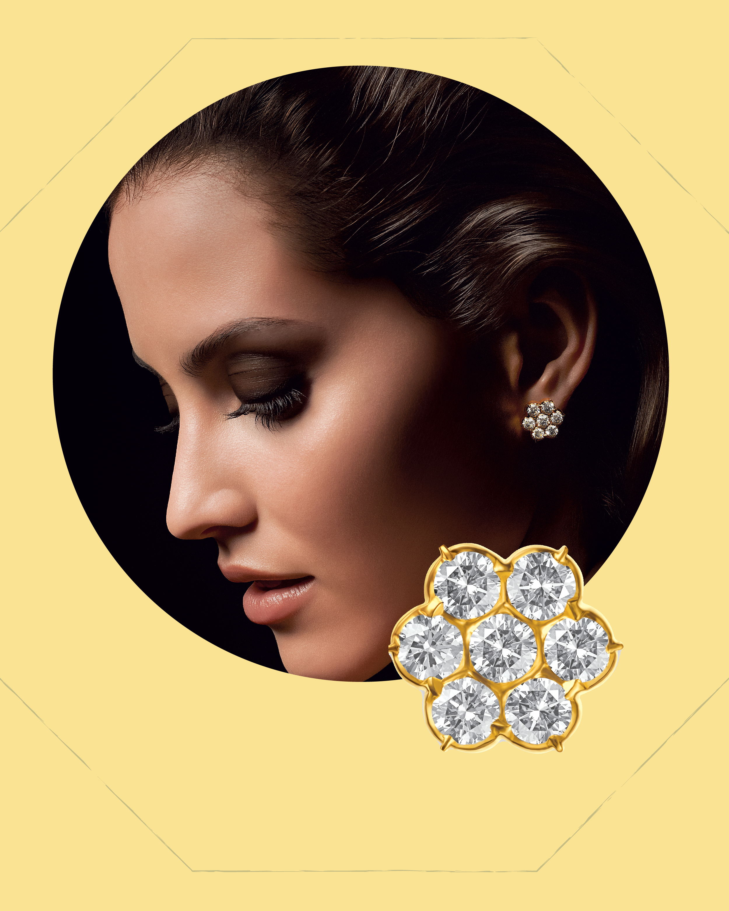 Vaira thodu seven round brilliant-cut natural diamonds