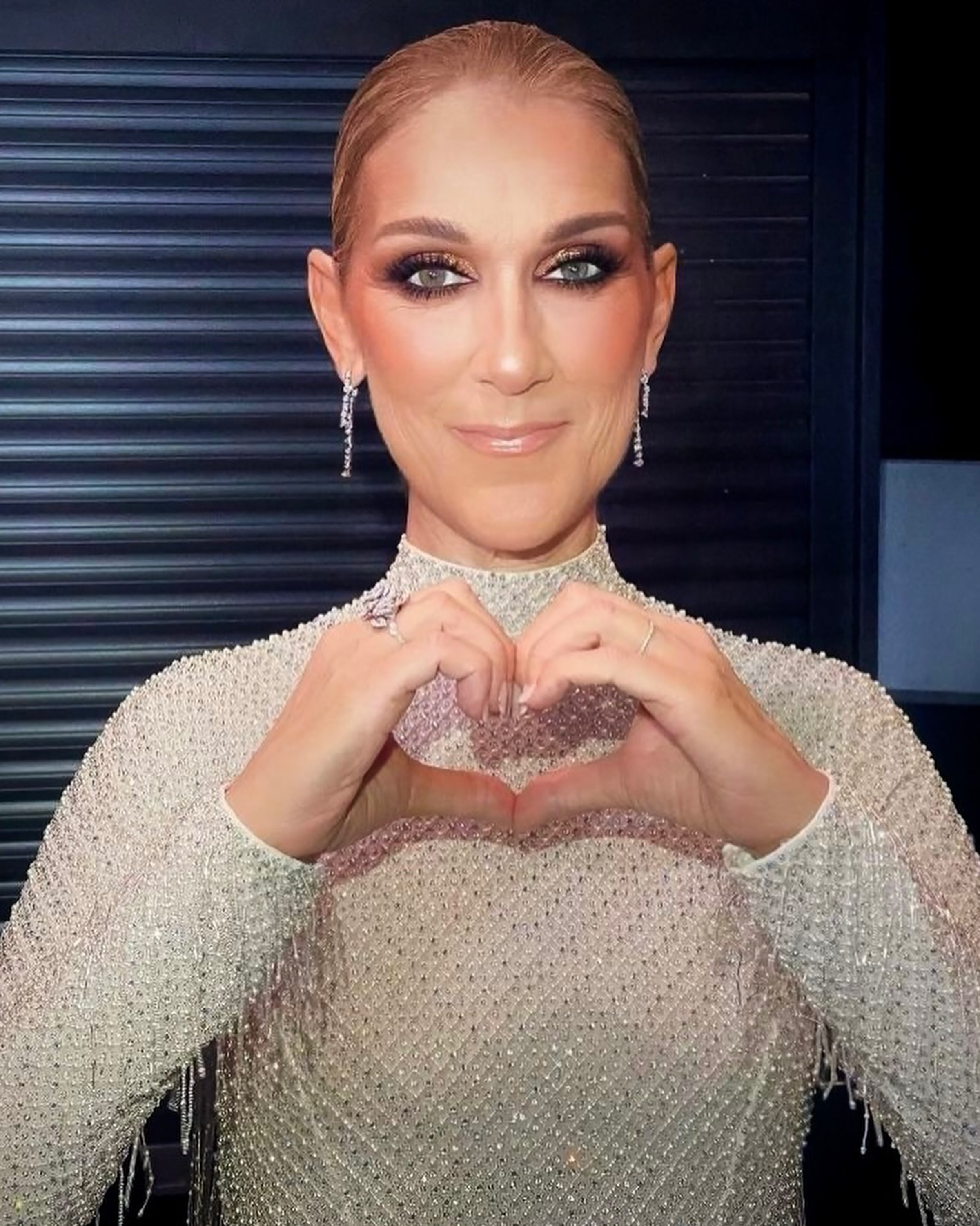 Celine Dion singing at the opening ceremony Paris 2024 Olympics